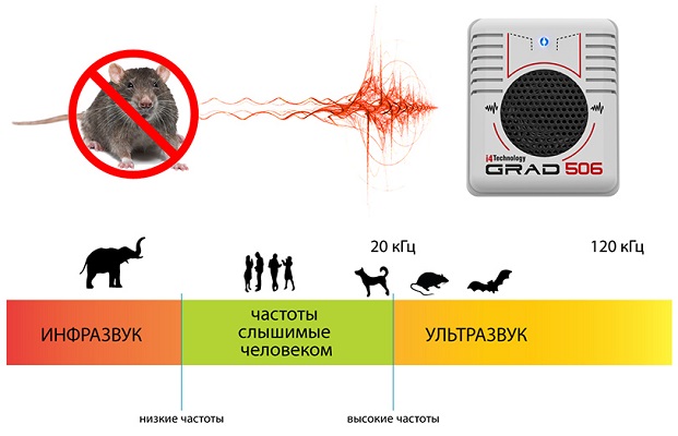 Ультразвуковой отпугиватель грызунов 