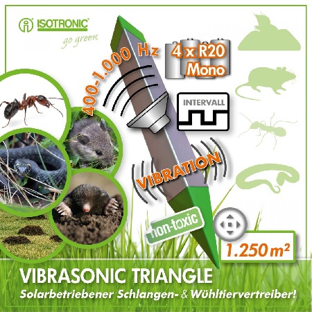 Отпугиватель кротов и змей ISOTRONIC 
