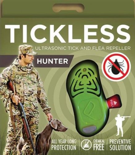 Ультразвуковой отпугиватель клещей Tickless Hunter (Human) поставляется в картонной упаковке