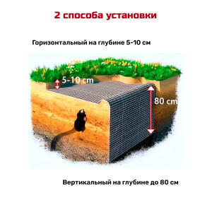 Сетка от кротов Ястреб СК 30 (30 м на 30 см)